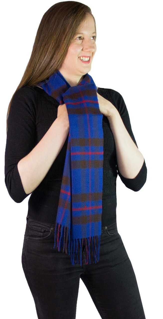 Elliot Modern Tartan Plaid 100% Lambswool Clan Scarf Made in Scotland