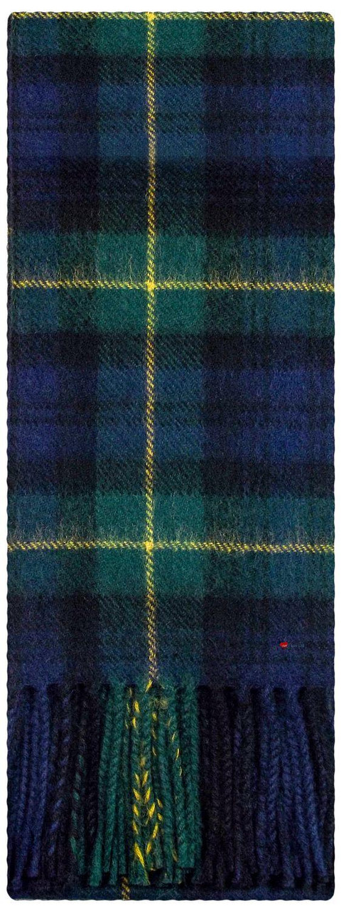Gordon Clan Modern Tartan Plaid 100% Lambswool Clan Scarf Made in Scotland