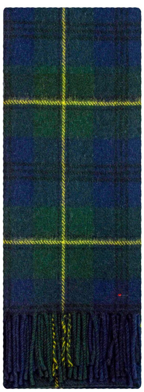 Johnstone Modern Tartan Plaid 100% Lambswool Clan Scarf Made in Scotland