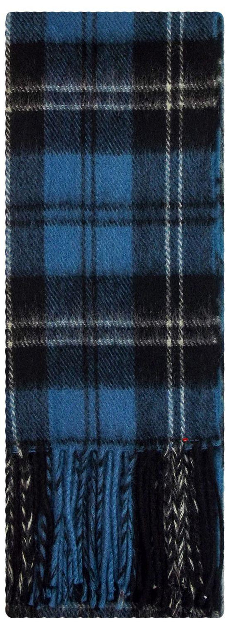 Ramsay Blue Ancient Tartan Plaid 100% Lambswool Clan Scarf Made in Scotland