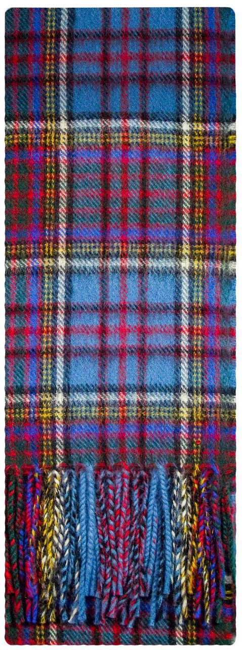 Anderson Modern Tartan Plaid 100% Lambswool Clan Scarf Made in Scotland