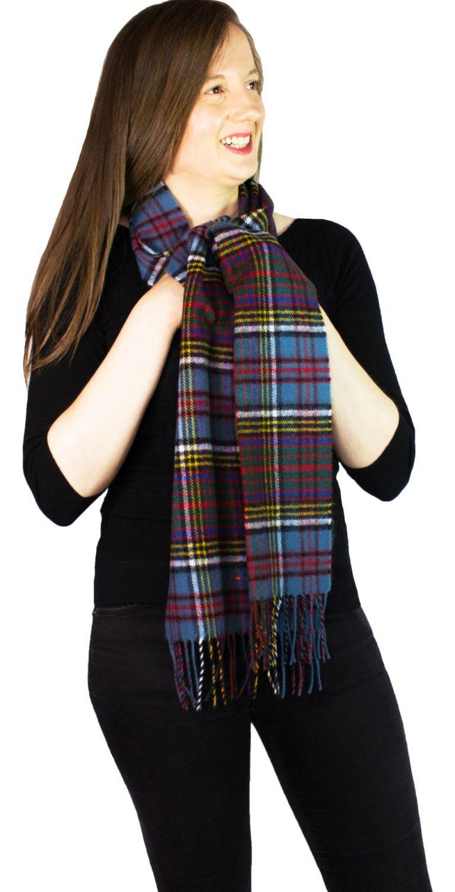Anderson Modern Tartan Plaid 100% Lambswool Clan Scarf Made in Scotland