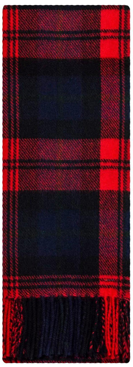 MacLachlan Modern Tartan Plaid 100% Lambswool Clan Scarf Made in Scotland