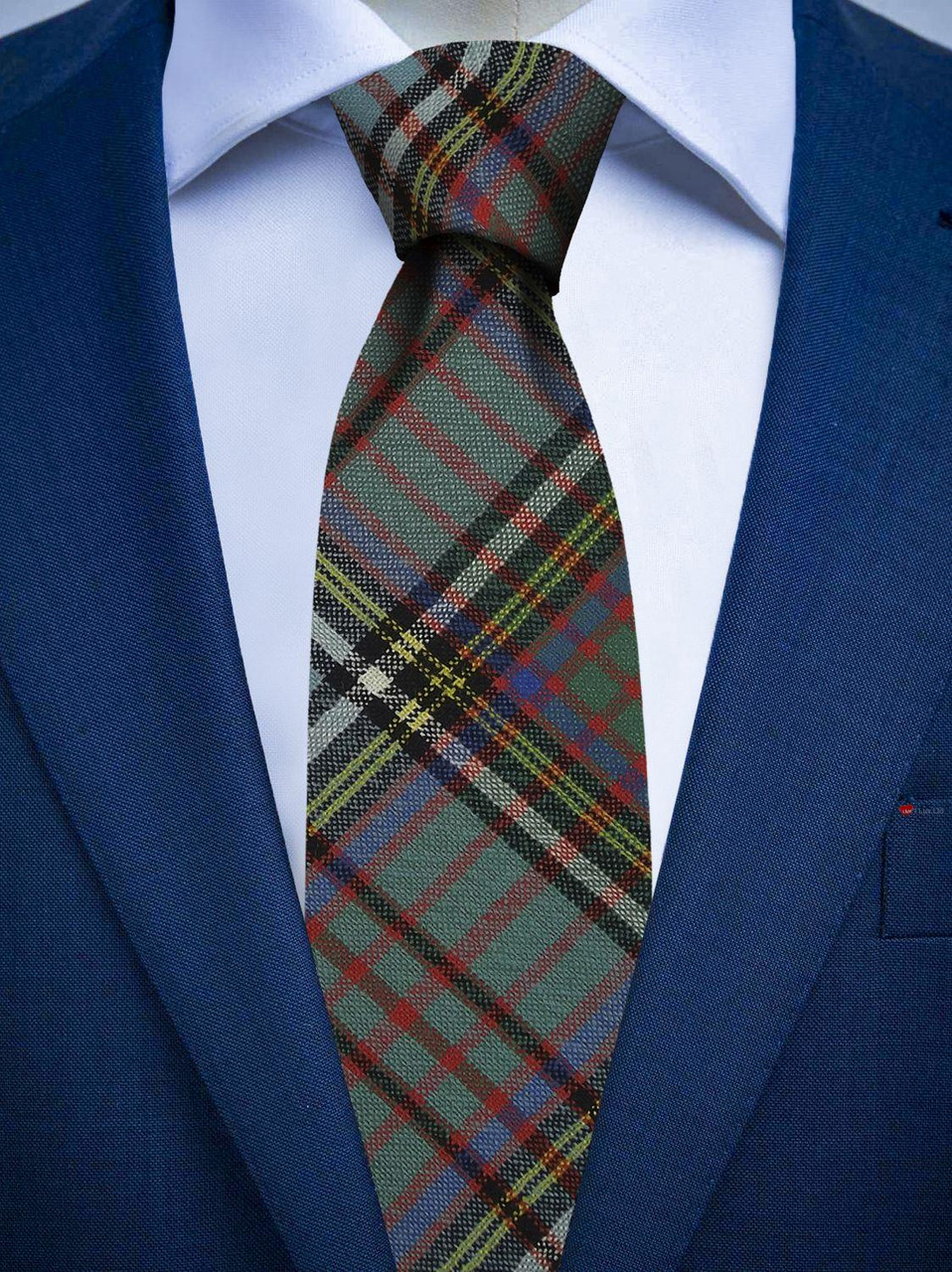 Mens All Wool Tie Woven Scotland - Anderson Ancient Tartan