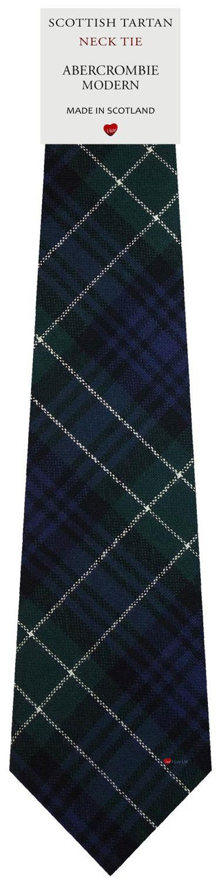 Mens All Wool Tie Woven Scotland - Abercrombie Modern Tartan