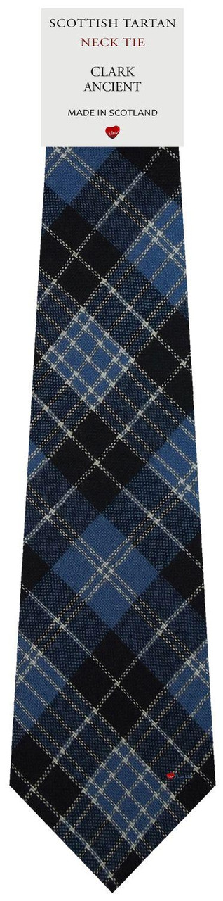 Mens All Wool Tie Woven Scotland - Clark Ancient Tartan