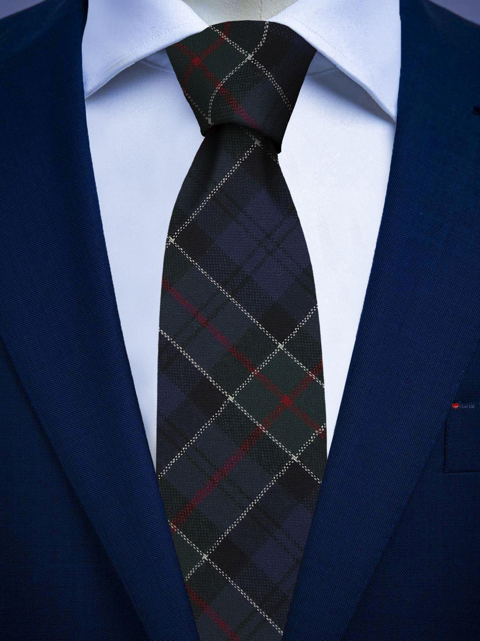 Mens All Wool Tie Woven Scotland - Colquhoun Modern Tartan
