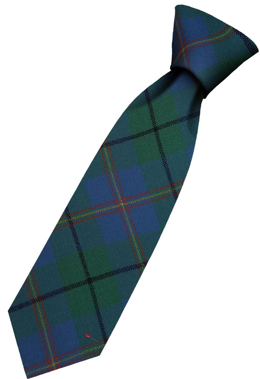 Mens All Wool Tie Woven Scotland - Carmichael Ancient Tartan