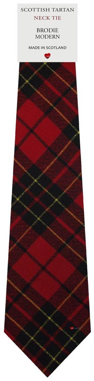 Mens All Wool Tie Woven Scotland - Brodie Modern Tartan