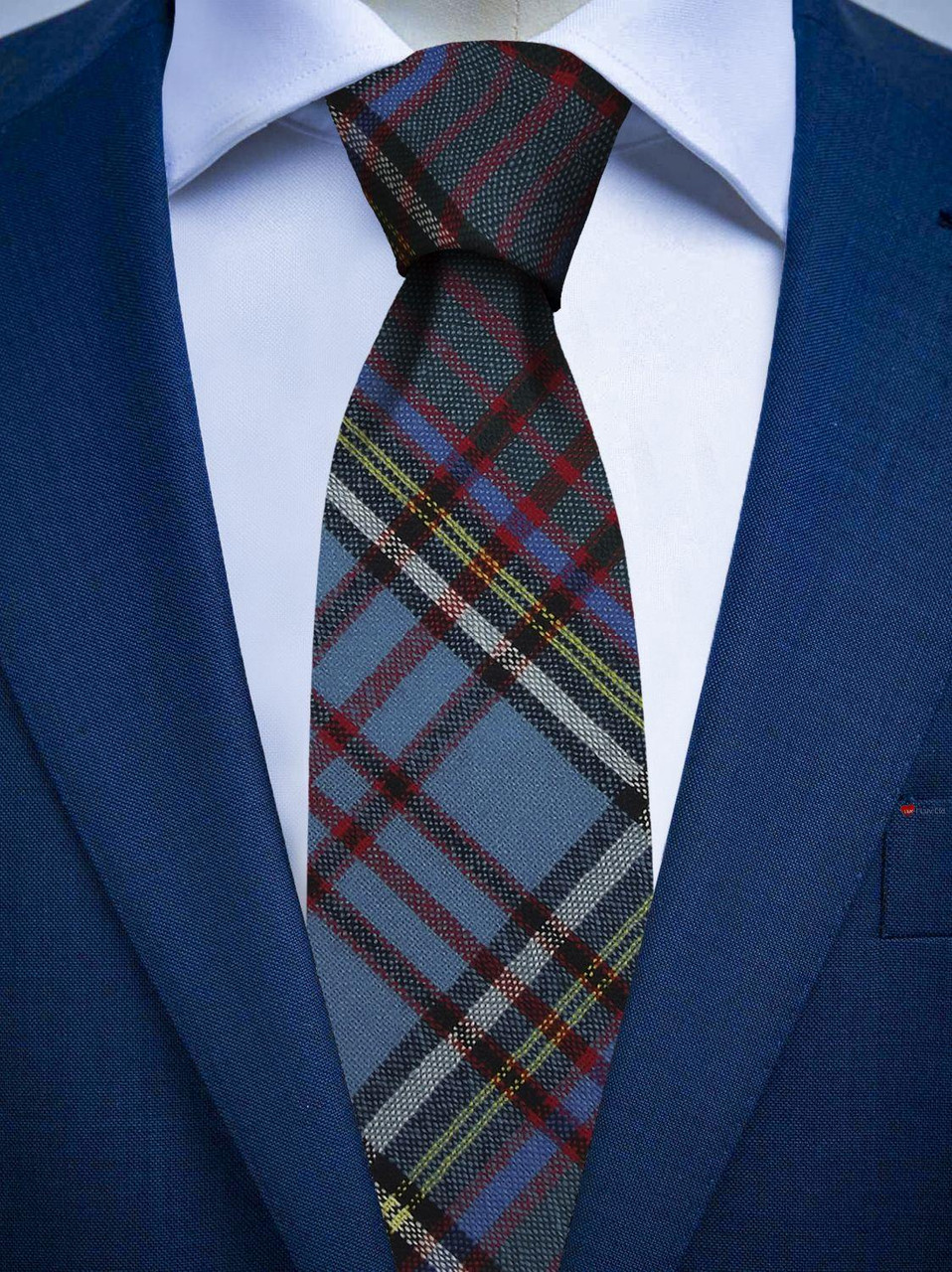 Mens All Wool Tie Woven Scotland - Anderson Modern Tartan