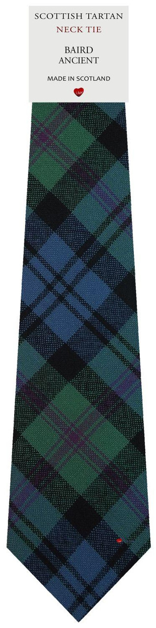 Mens All Wool Tie Woven Scotland - Baird Ancient Tartan