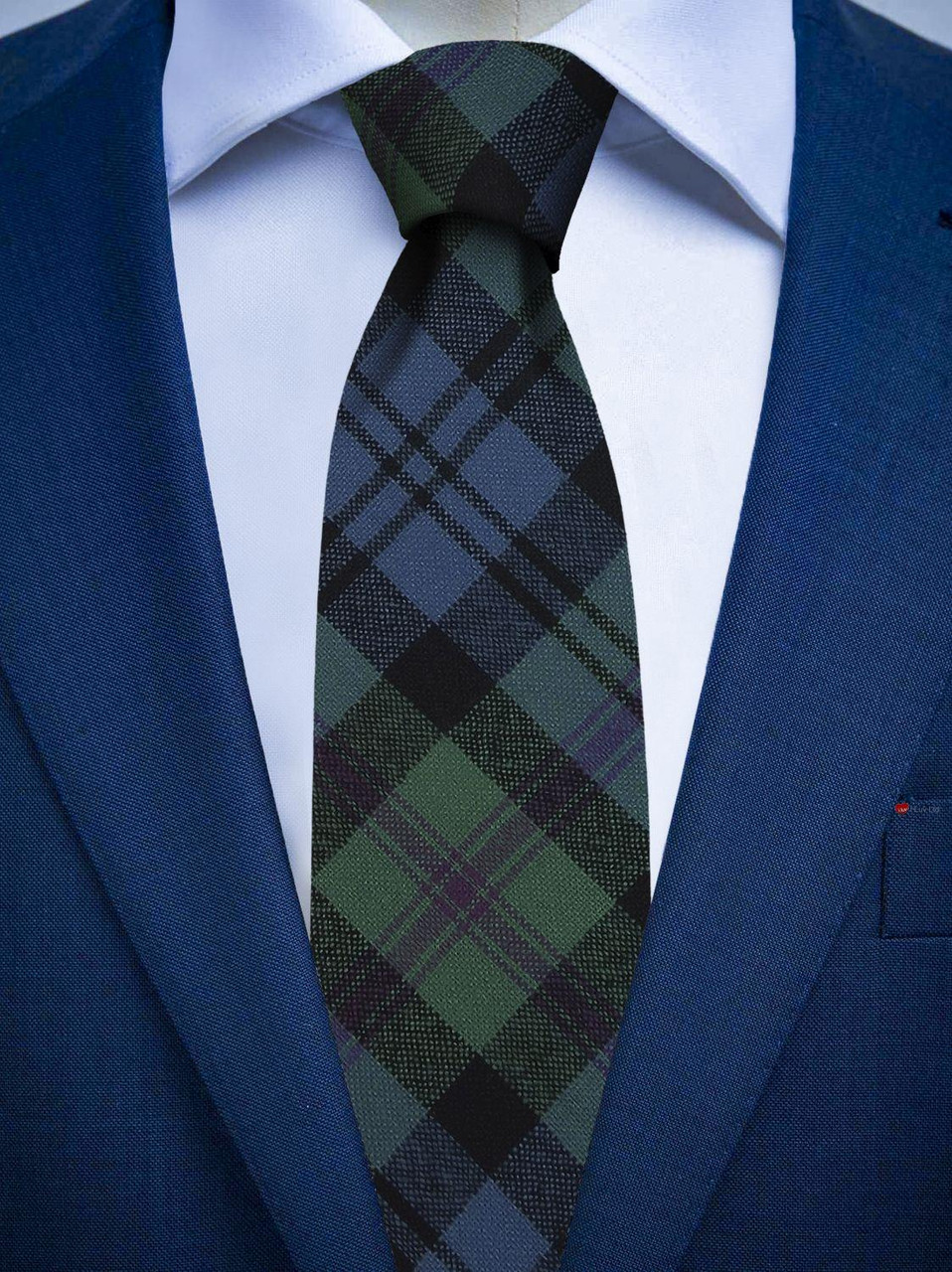 Mens All Wool Tie Woven Scotland - Baird Ancient Tartan