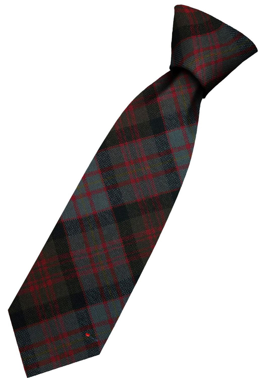 Mens All Wool Tie Woven Scotland - Cameron of Erracht Weathered Tartan