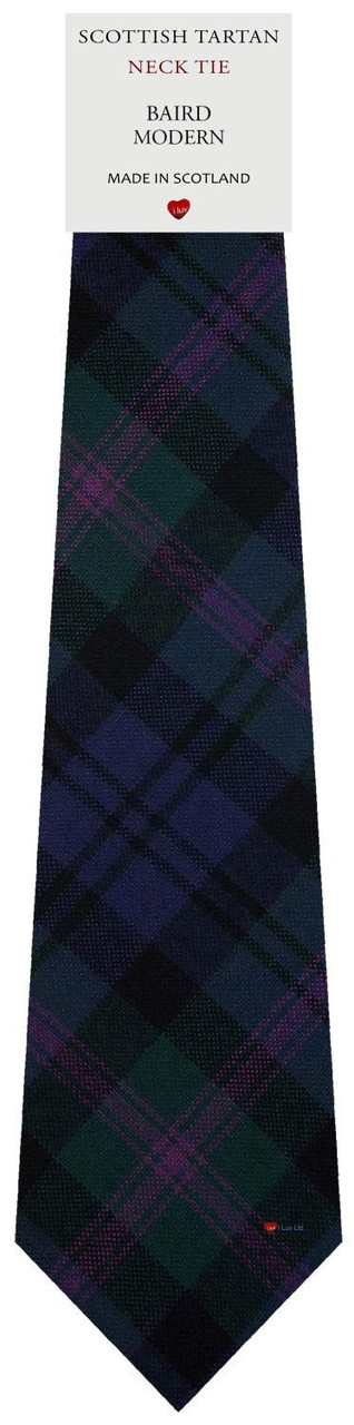 Mens All Wool Tie Woven Scotland - Baird Modern Tartan