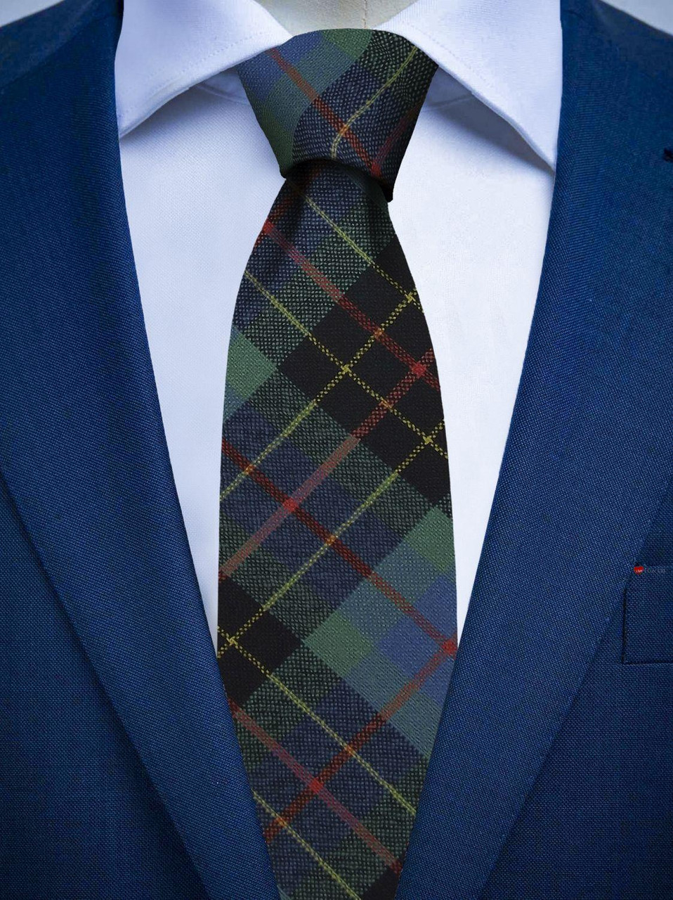 Mens All Wool Tie Woven Scotland - Brodie Hunting Ancient Tartan