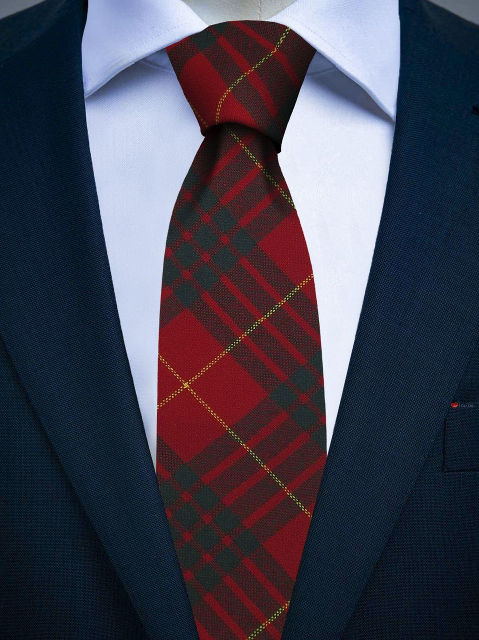 Mens All Wool Tie Woven Scotland - Cameron Modern Tartan