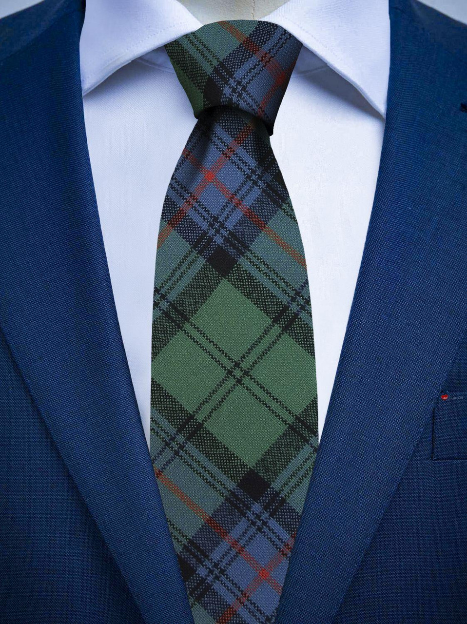 Mens All Wool Tie Woven Scotland - Armstrong Ancient Tartan