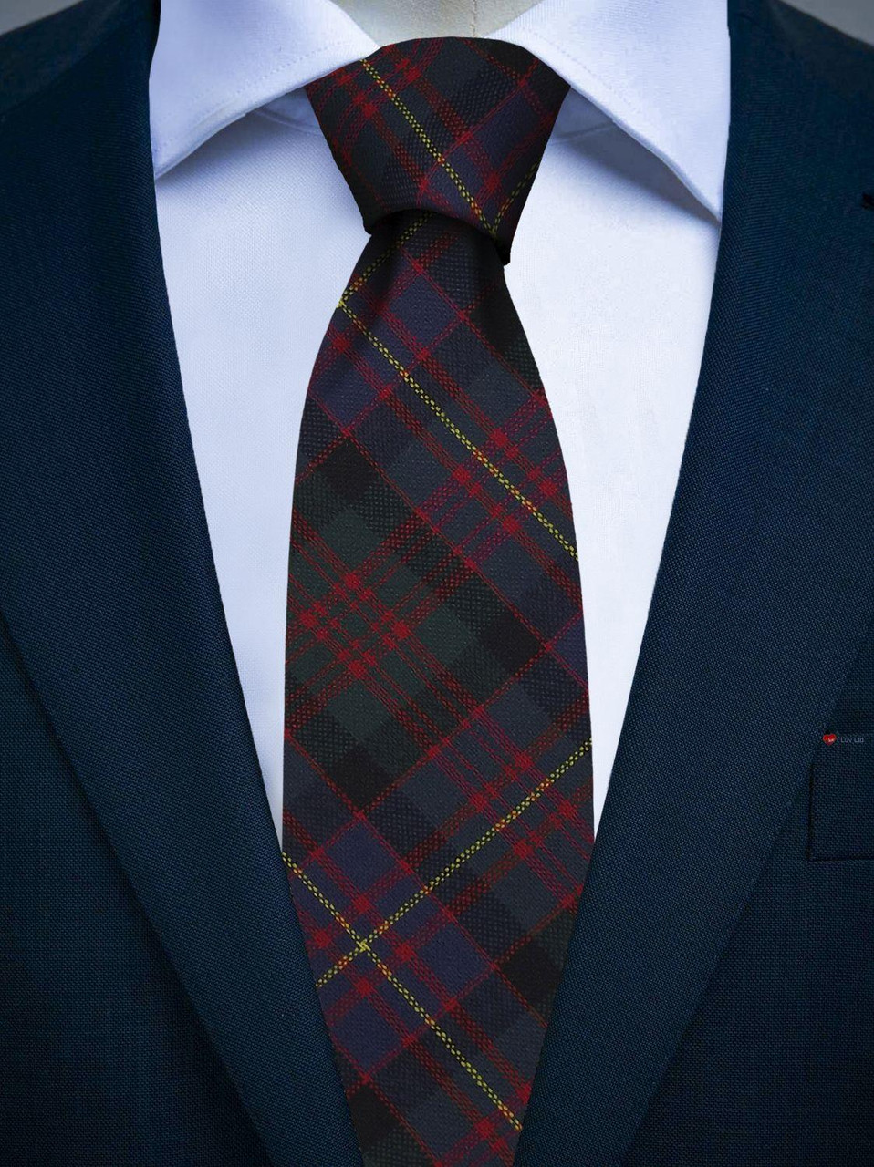Mens All Wool Tie Woven Scotland - Cameron of Erracht Modern Tartan