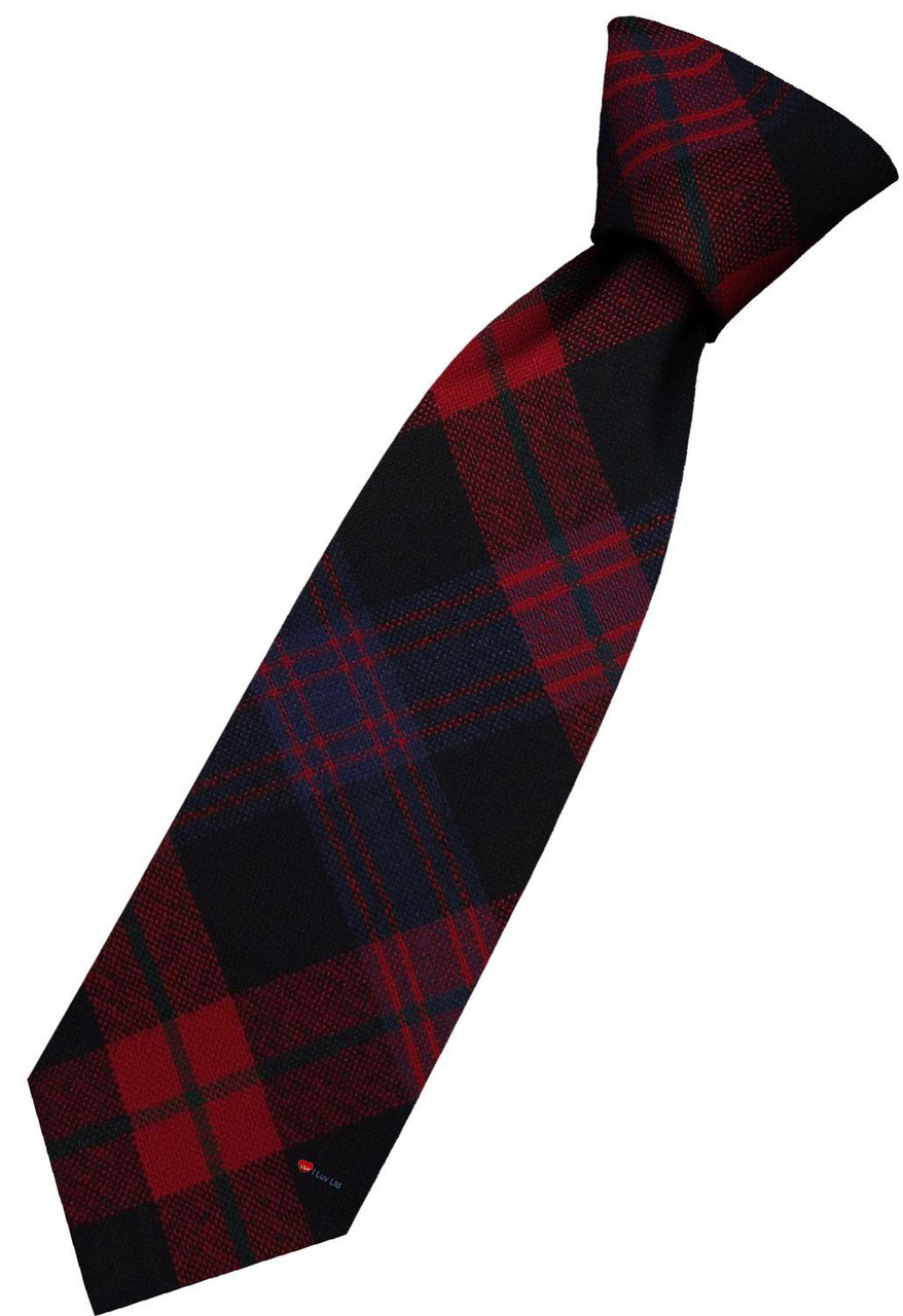 Mens All Wool Tie Woven Scotland - Brown Modern Tartan