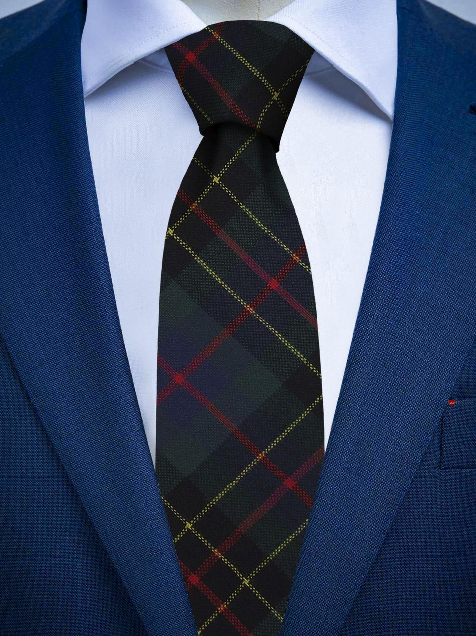 Mens All Wool Tie Woven Scotland - Brodie Hunting Modern Tartan