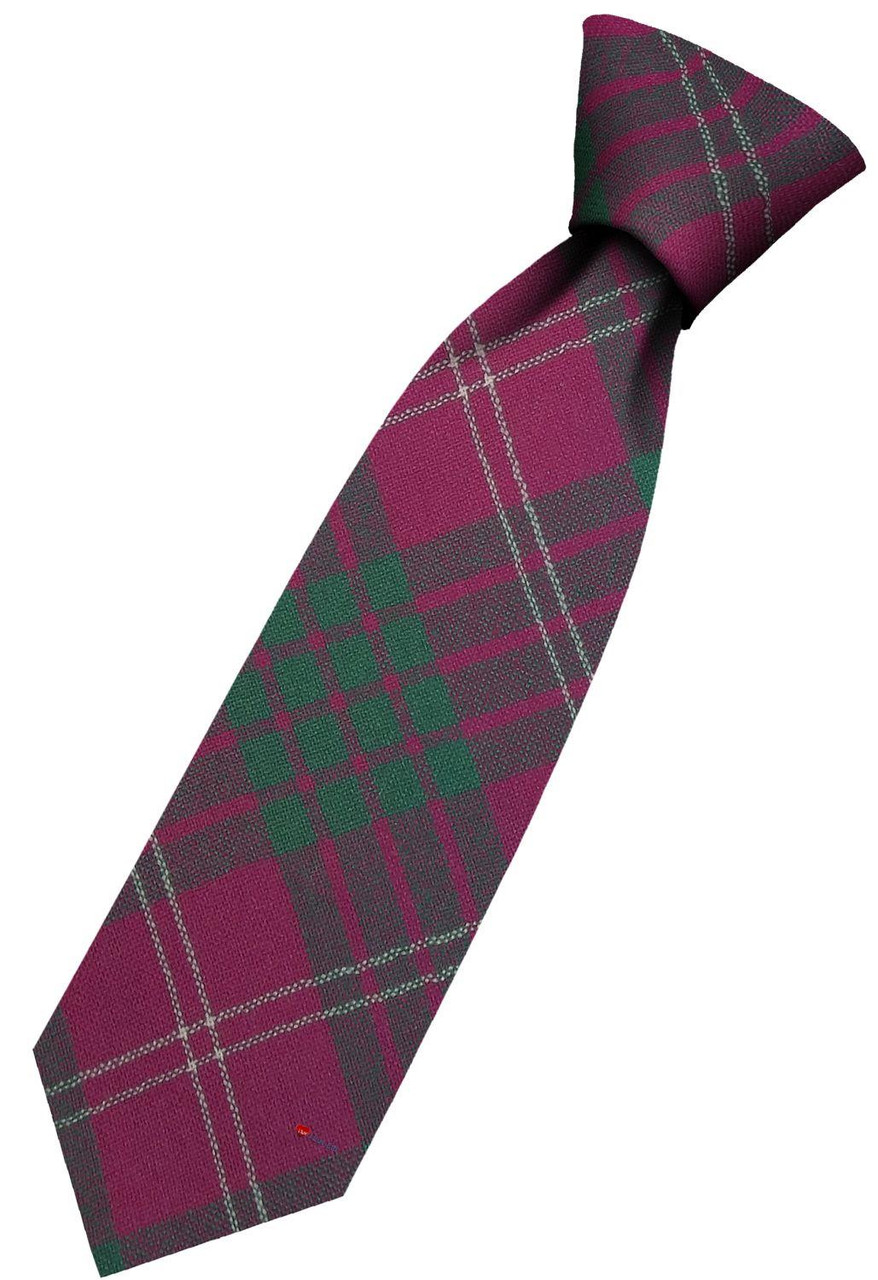 Mens All Wool Tie Woven Scotland - Crawford Ancient Tartan