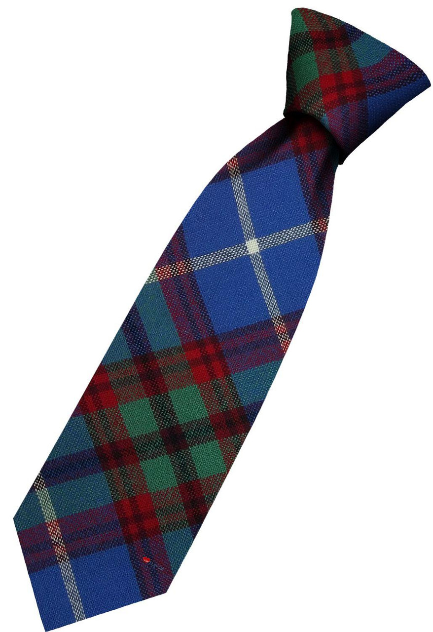 Mens All Wool Tie Woven Scotland - Edinburgh City Tartan