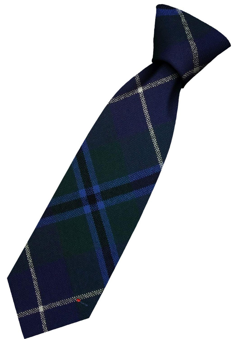 Mens All Wool Tie Woven Scotland - Douglas Modern Tartan