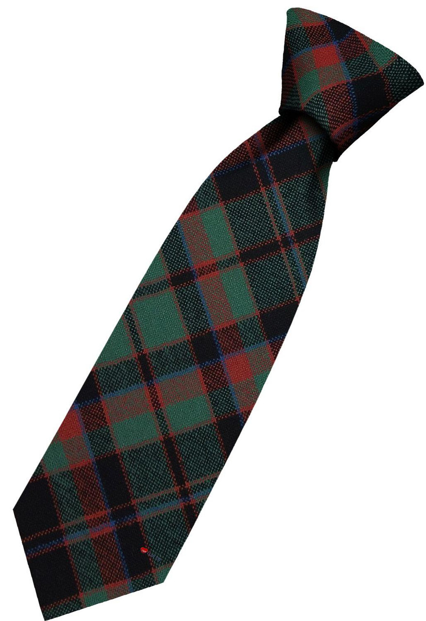 Mens All Wool Tie Woven Scotland - Cumming Hunting Ancient Tartan