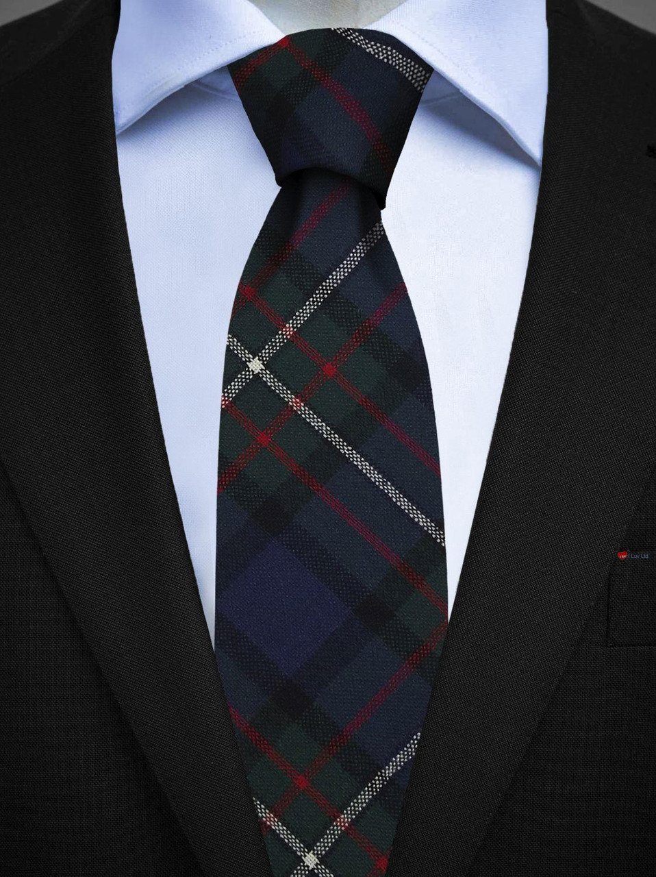 Mens All Wool Tie Woven Scotland - Ferguson Modern Tartan