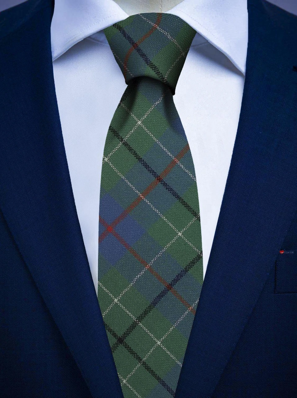 Mens All Wool Tie Woven Scotland - Duncan Ancient Tartan