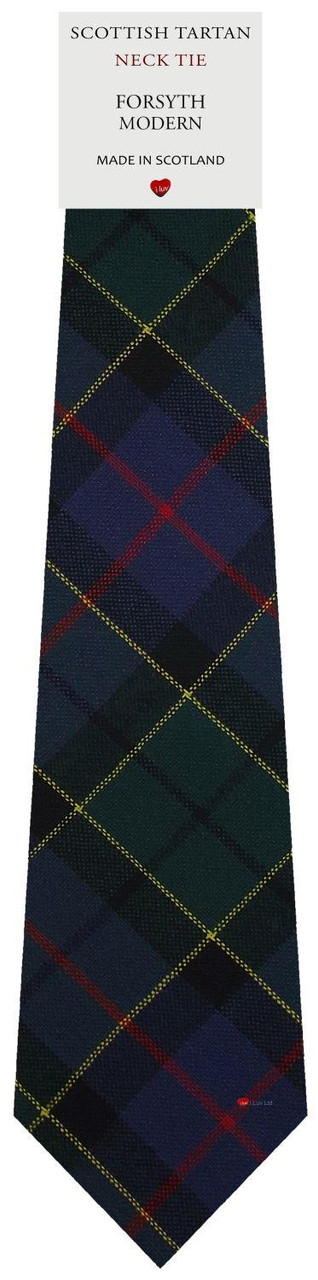 Mens All Wool Tie Woven Scotland - Forsyth Modern Tartan
