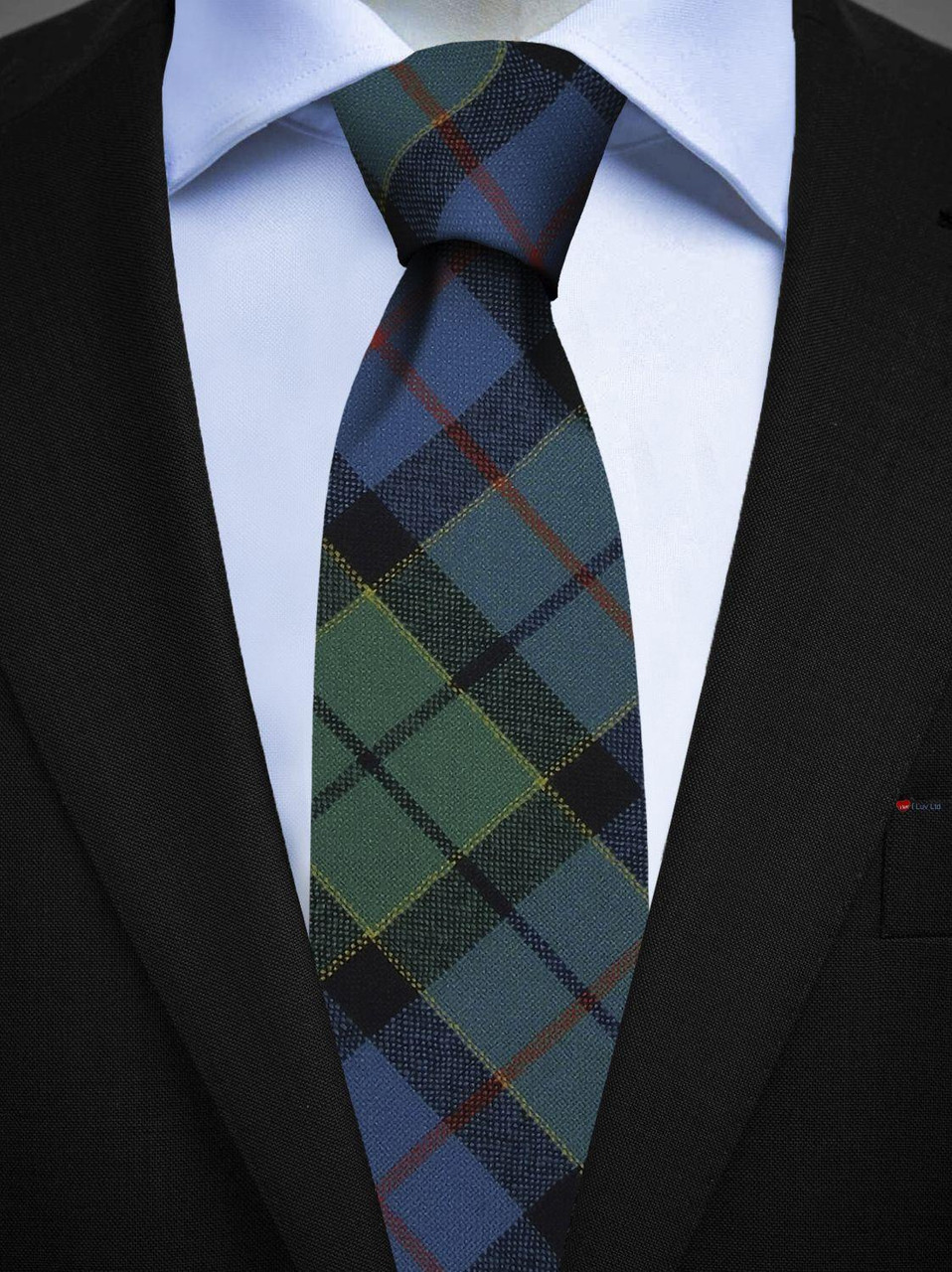 Mens All Wool Tie Woven Scotland - Forsyth Ancient Tartan