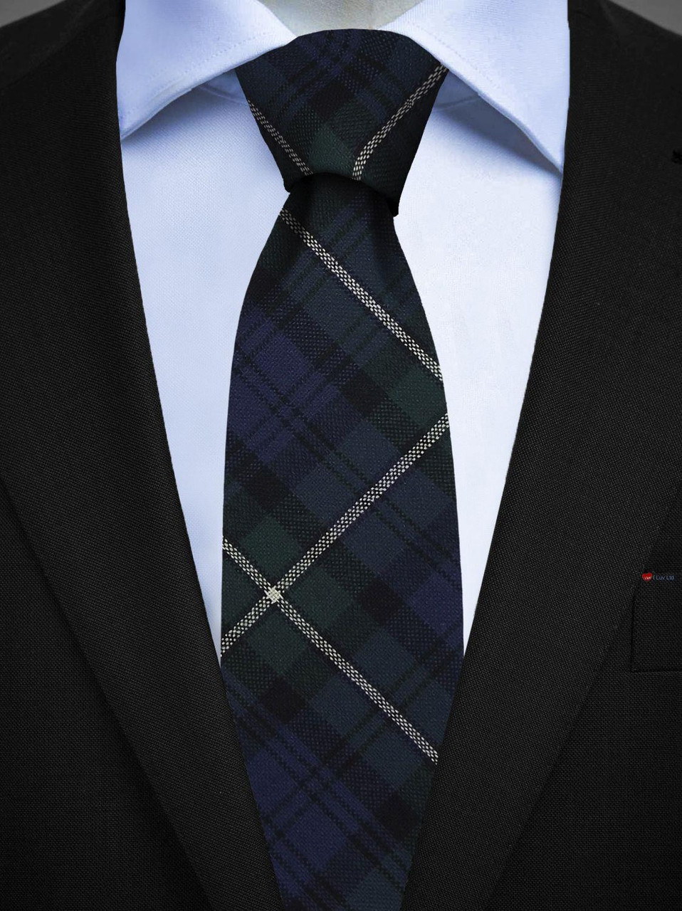 Mens All Wool Tie Woven Scotland - Forbes Modern Tartan