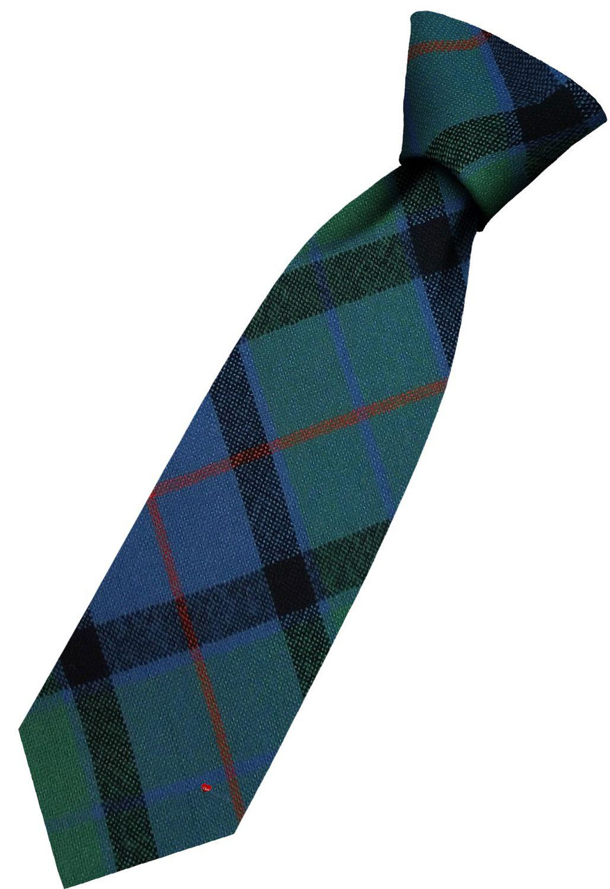Mens All Wool Tie Woven Scotland - Flower Scotland Tartan