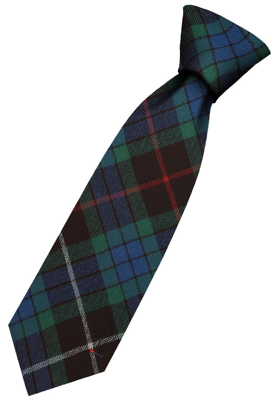 Mens All Wool Tie Woven Scotland - Fraser Hunting Ancient Tartan