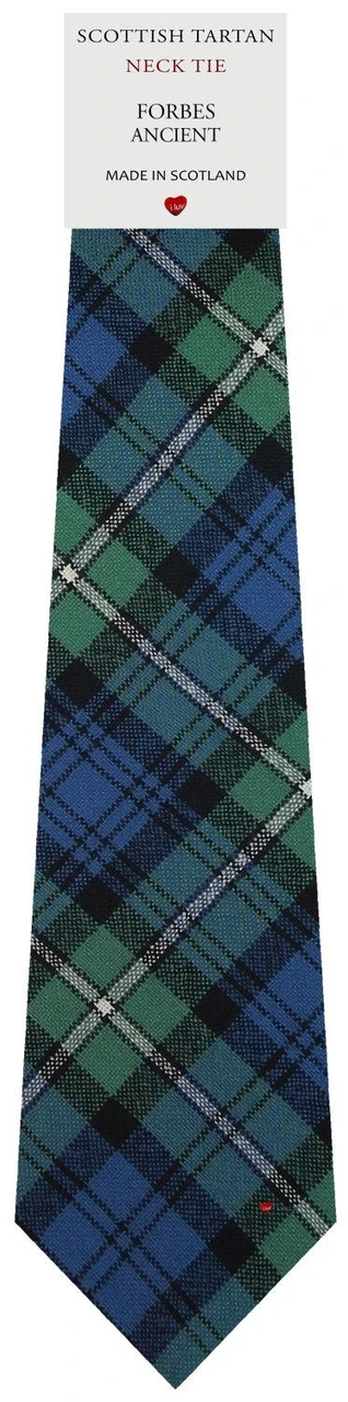 Mens All Wool Tie Woven Scotland - Forbes Ancient Tartan