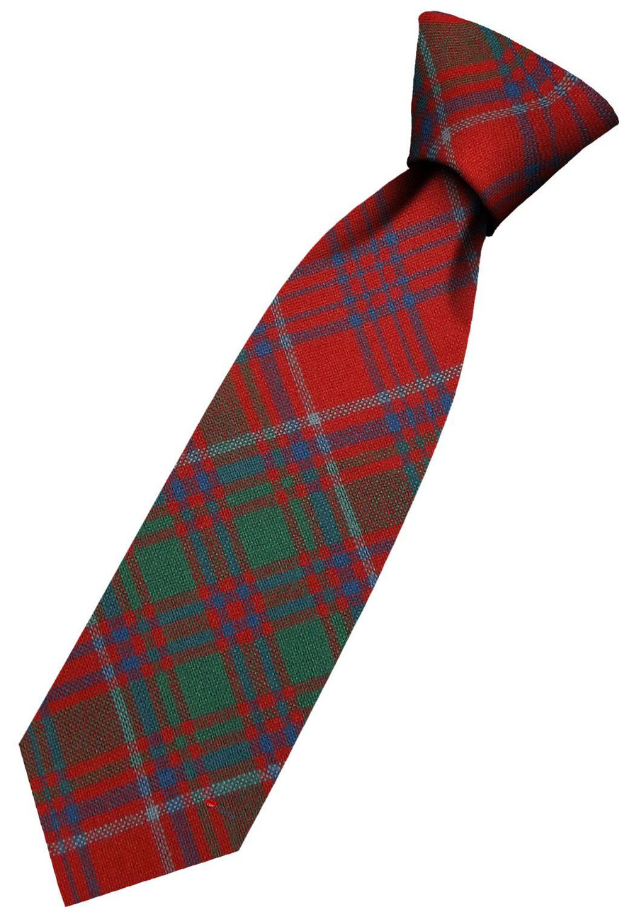 Mens All Wool Tie Woven Scotland - Grant Ancient Tartan
