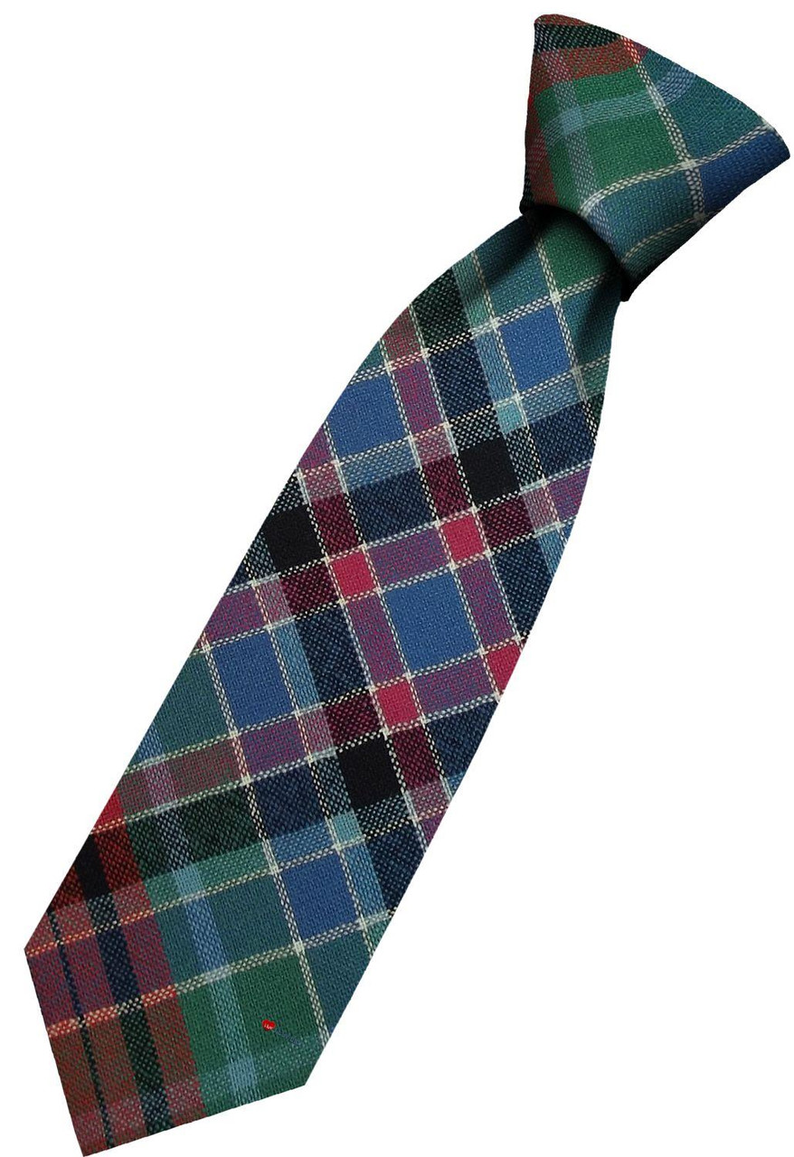 Mens All Wool Tie Woven Scotland - Gordon Red Ancient Tartan