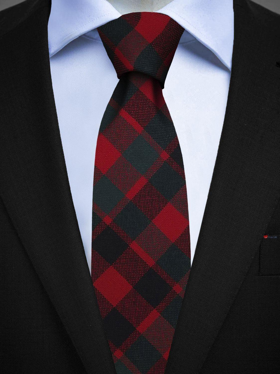 Mens All Wool Tie Woven Scotland - Gow Modern Tartan