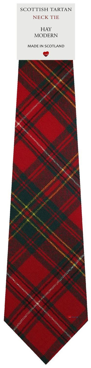 Mens All Wool Tie Woven Scotland - Hay Modern Tartan