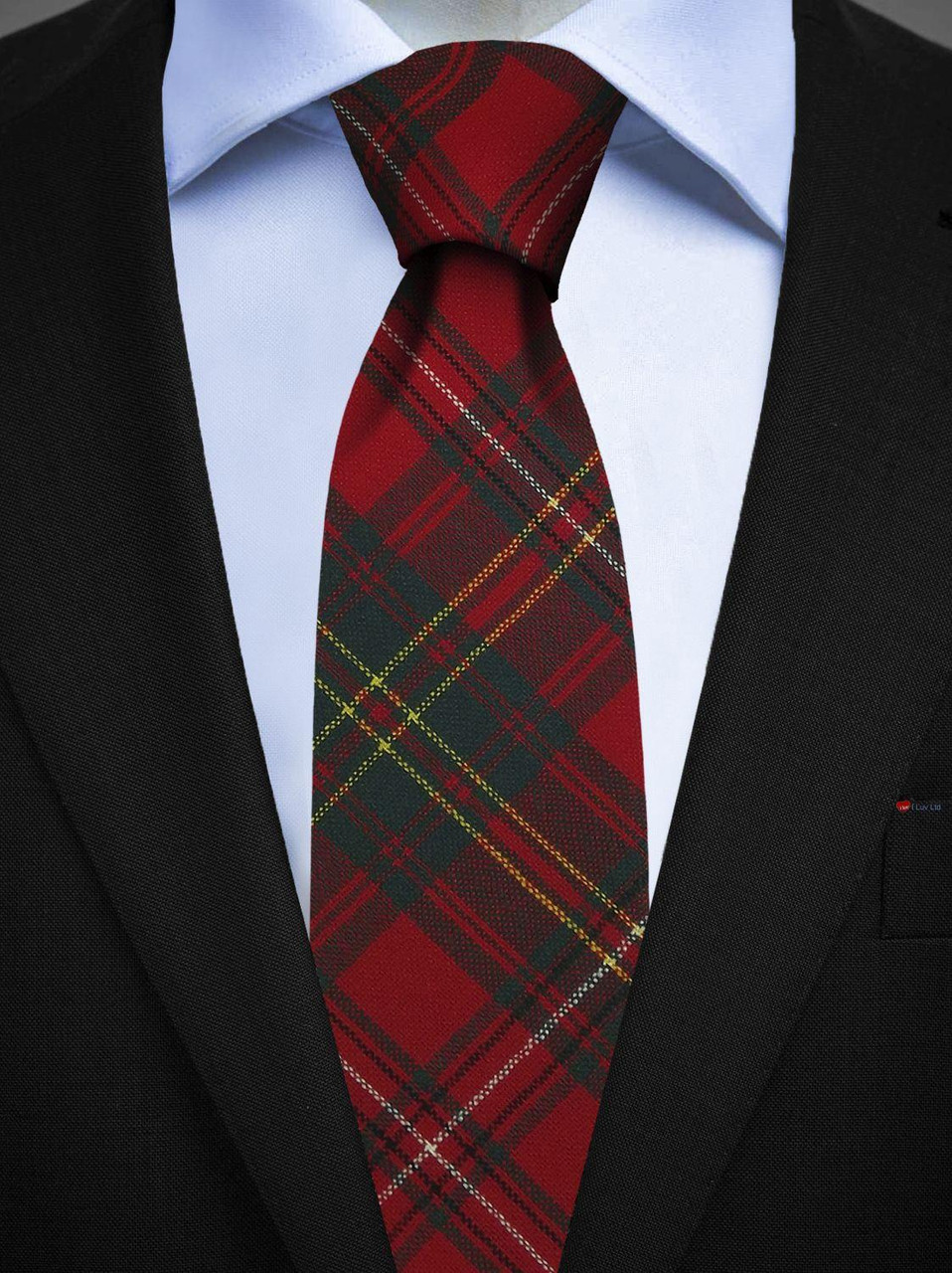 Mens All Wool Tie Woven Scotland - Hay Modern Tartan