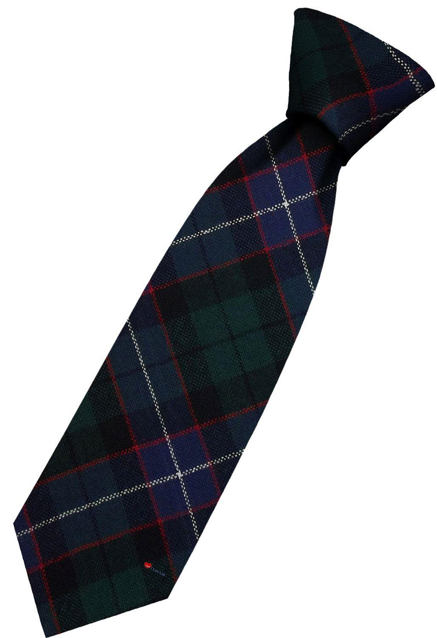 Mens All Wool Tie Woven Scotland - Hunter Modern Tartan
