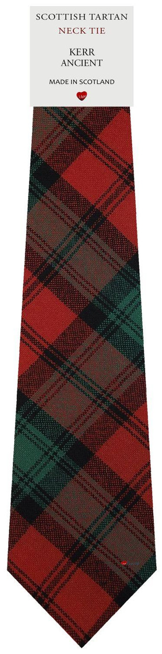 Mens All Wool Tie Woven Scotland - Kerr Ancient Tartan