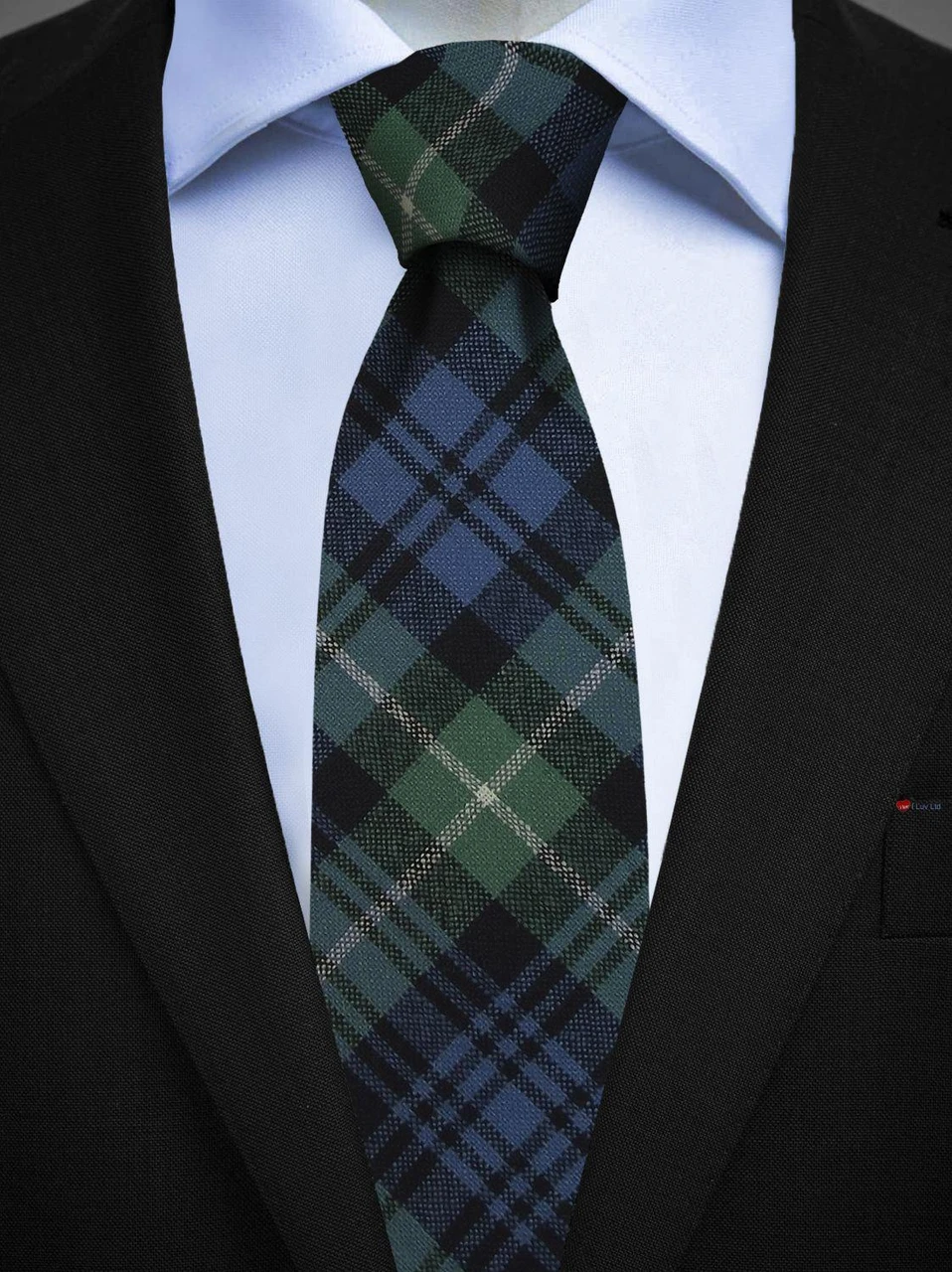 Mens All Wool Tie Woven Scotland - Lamont Ancient Tartan