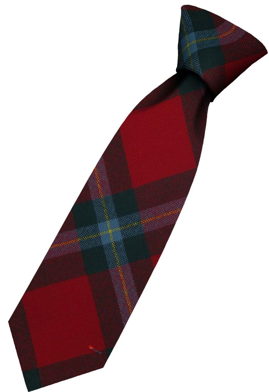 Mens All Wool Tie Woven Scotland - MacLaine of Lochbuie Modern Tartan