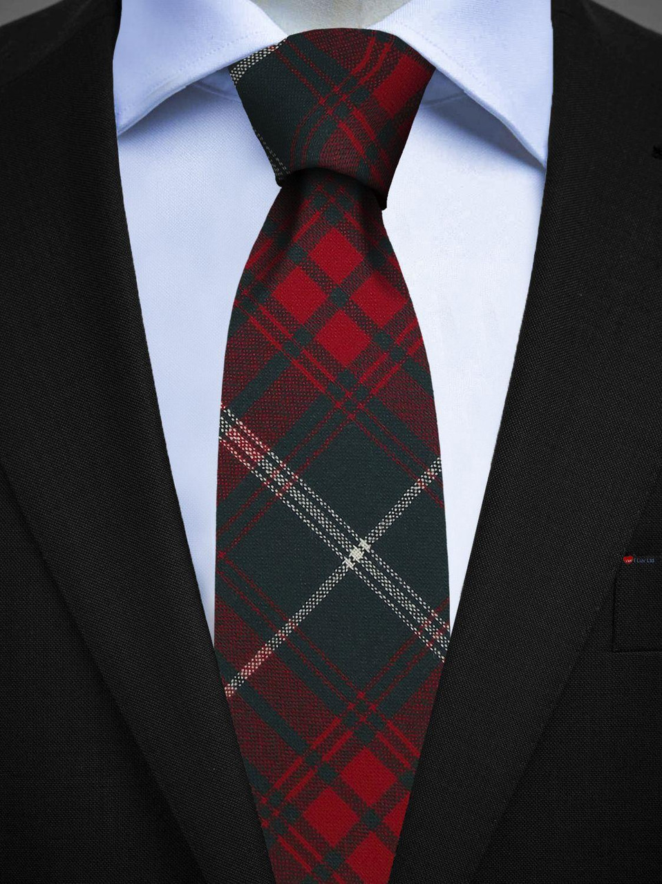Mens All Wool Tie Woven Scotland - Duke of Rothesay Hunting Modern Tartan