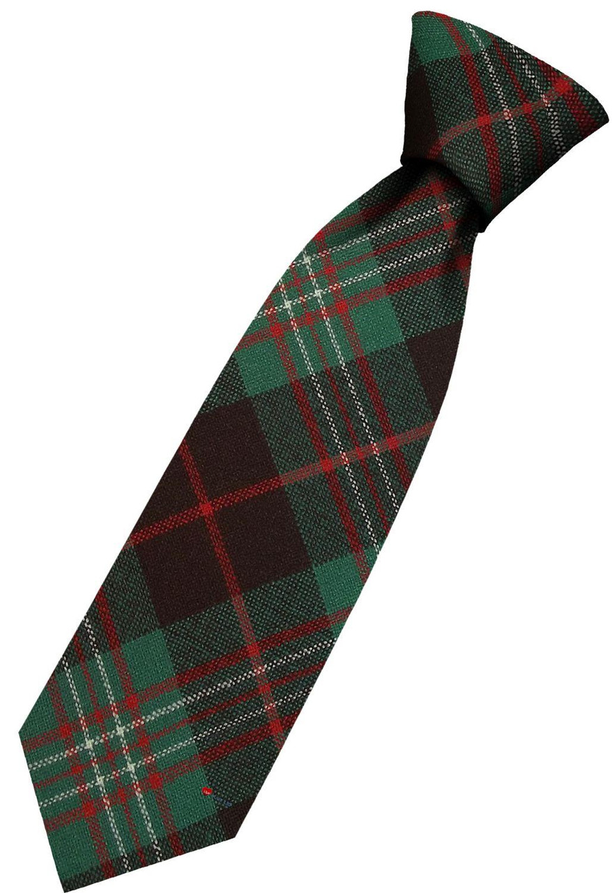 Mens All Wool Tie Woven Scotland - Scott Brown Ancient Tartan
