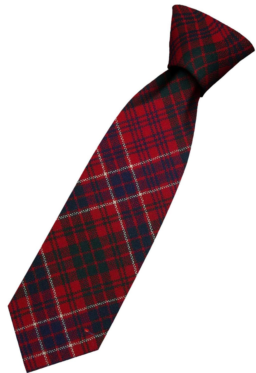 Mens All Wool Tie Woven Scotland - MacRae Modern Tartan