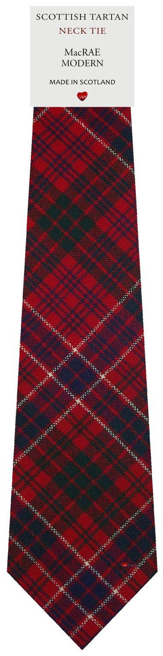 Mens All Wool Tie Woven Scotland - MacRae Modern Tartan