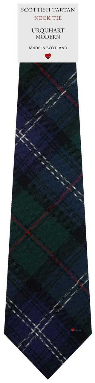 Mens All Wool Tie Woven Scotland - Urquhart Modern Tartan